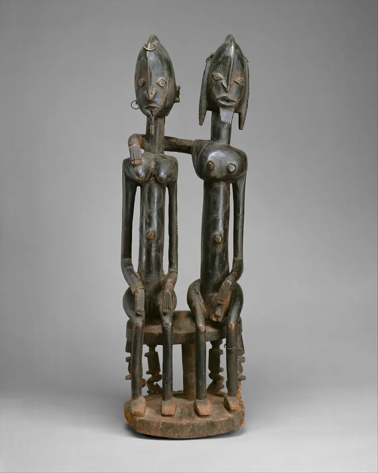 Grand museum gallery showcasing masterpieces of African art