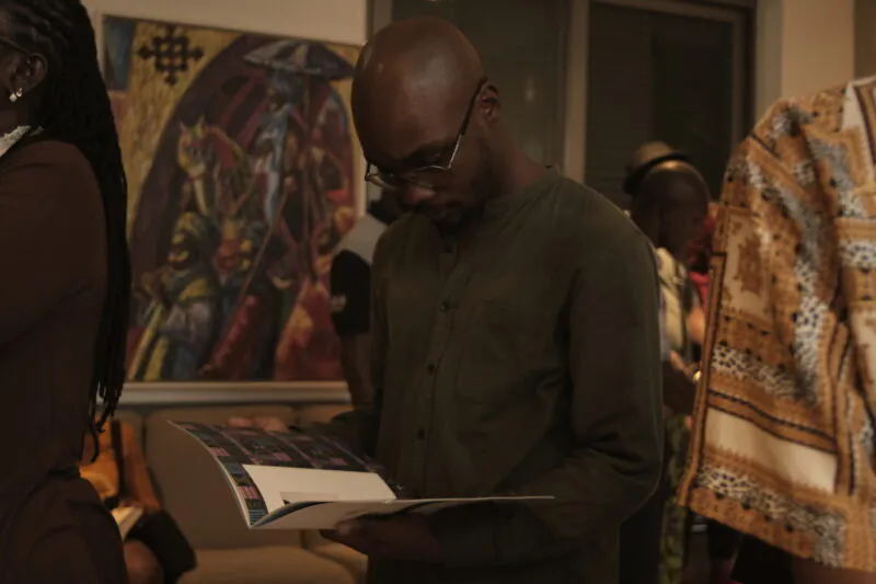 Gallery view of painting exhibition